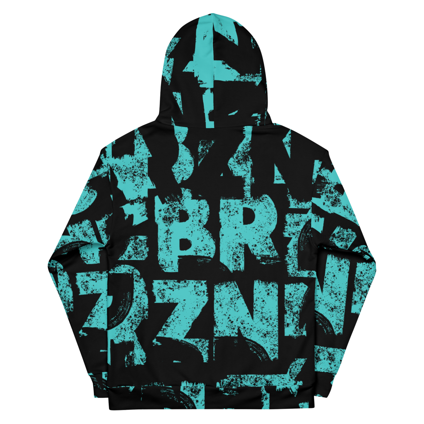 Letter Block Hoodie Teal