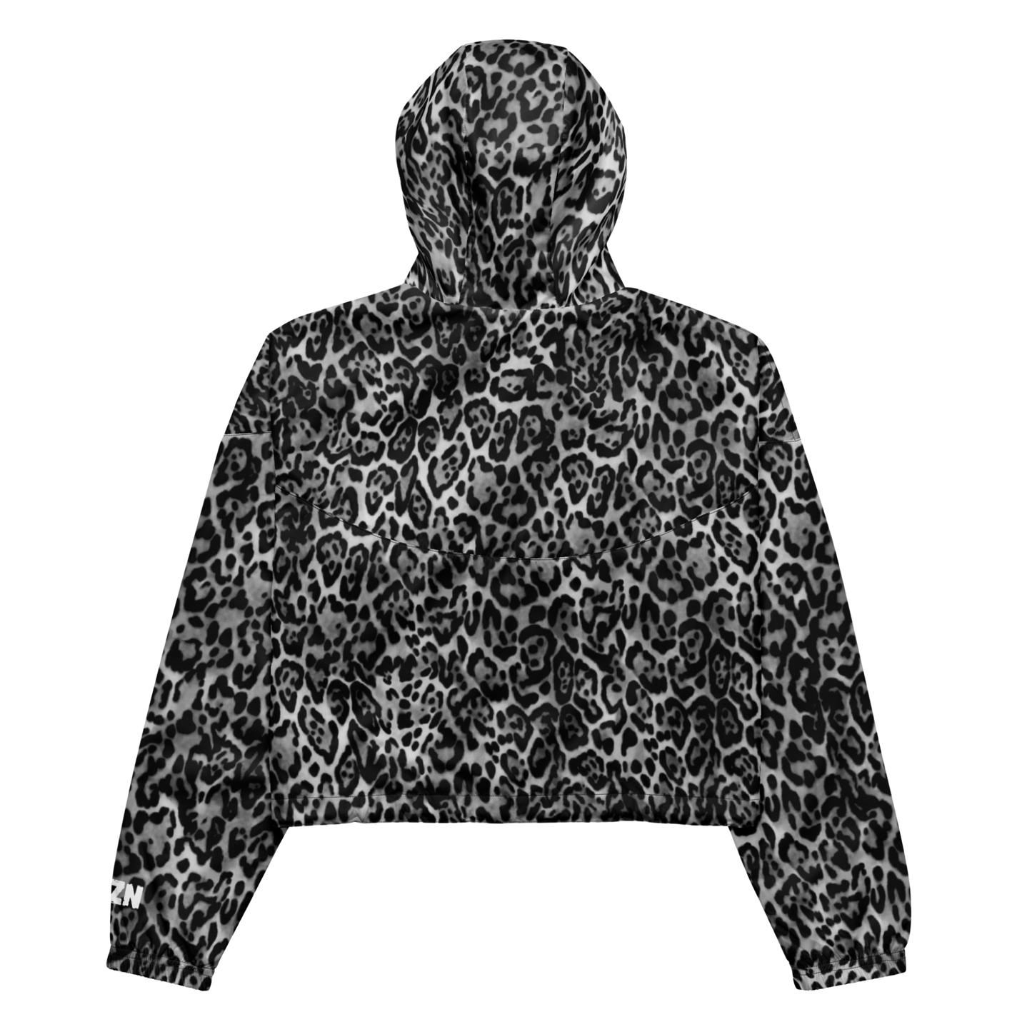 Snow Leopard Cropped Windbreaker