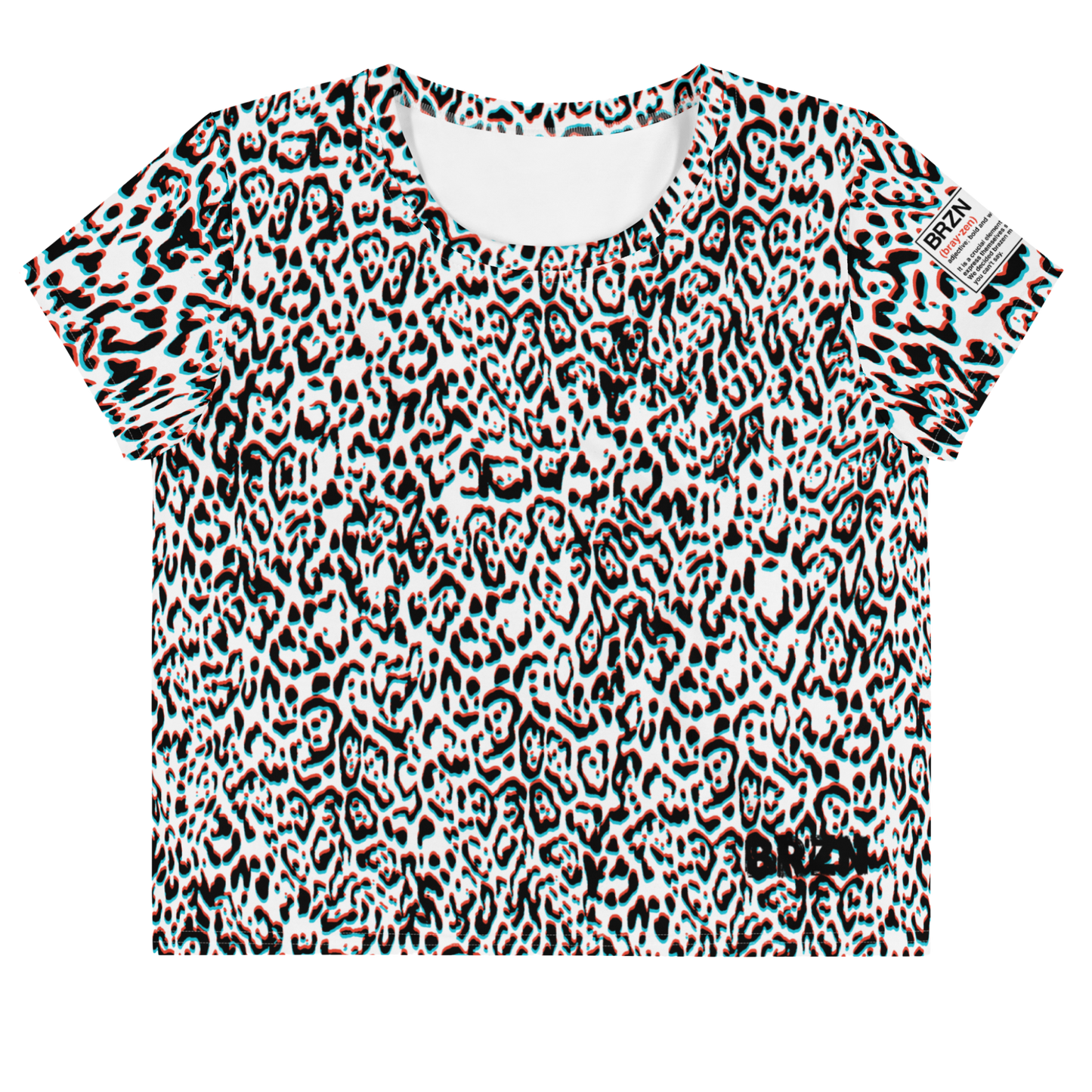 Electric Leopard Crop Tee