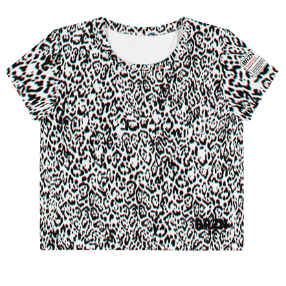 Electric Leopard Crop Tee